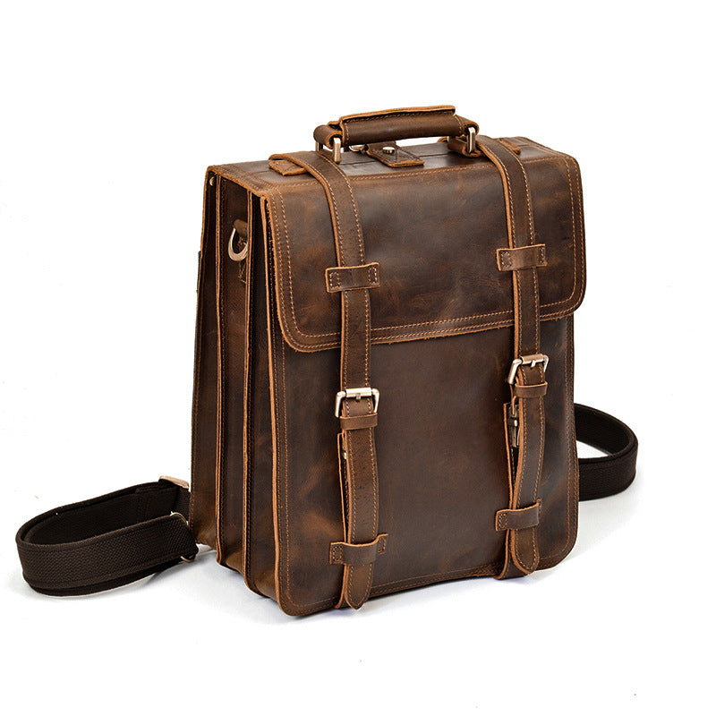 Rustic Leather Rucksack Backpack Messenger Bag Sling Shoulder Bag