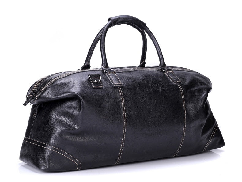 Handmade Full Grain Leather Gym Bag Women Duffle Bag Travel Bag