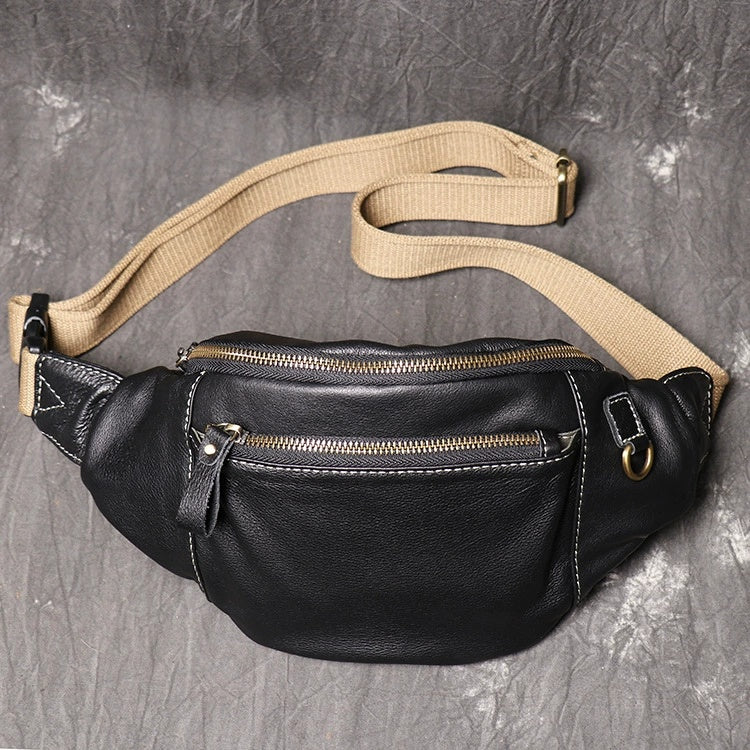 Handmade Leather Sling Bag Stylish Chest Bag Mens Messenger Bag