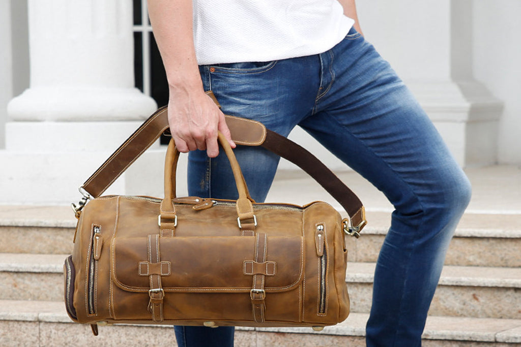13.3 Leather Laptop Bag, Leather Portfolio Binder for Men – Unihandmade
