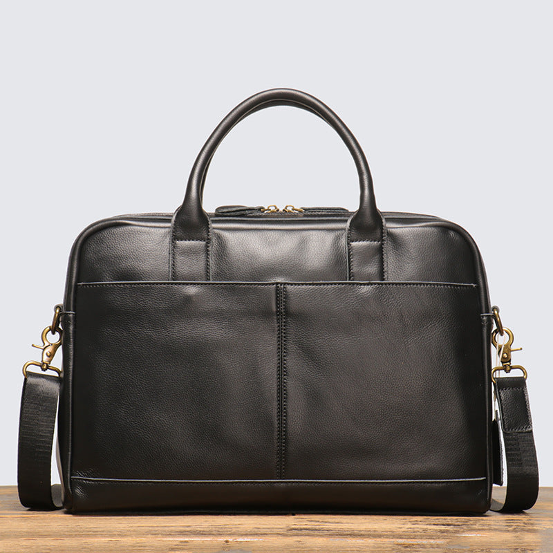 Full Grain Leather Briefcase Vintage Leather Messenger Bag