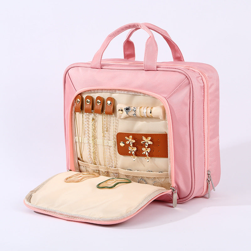 custom travel makeup bag Personalized Travel Makeup Bag Organizer, Hanging Toiletry Bag No / Pink