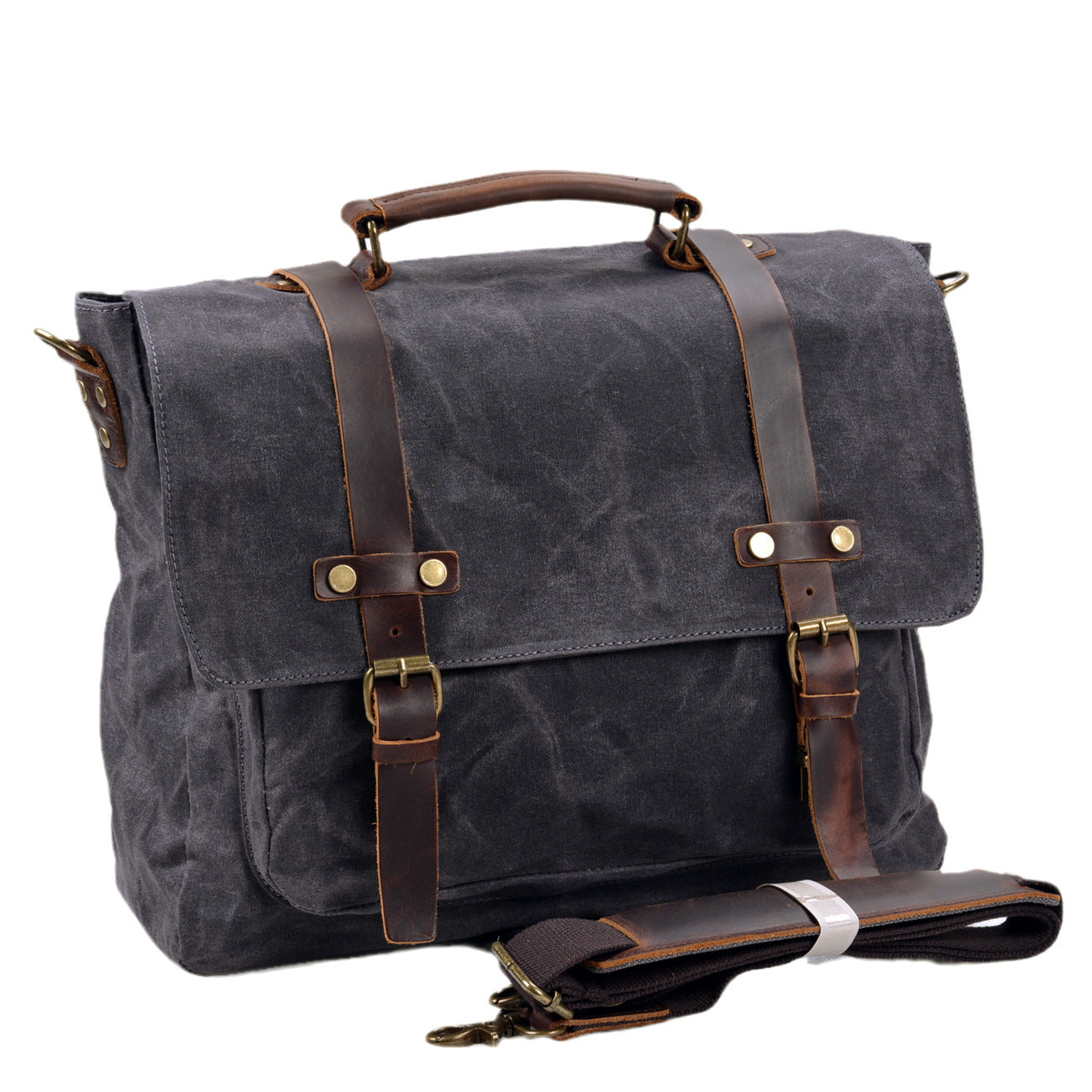 Waterproof Waxed Canvas Messenger Bag, Inch Laptop Bag