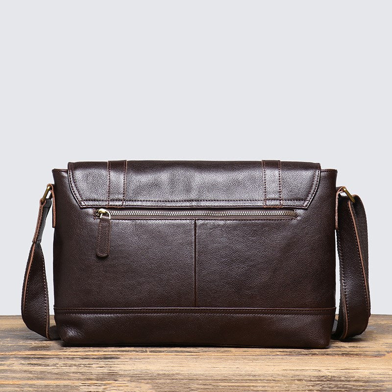 Leather Messenger Bag Full Grain Leather Shoulder Bag