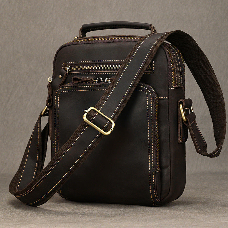 Full Grain Leather Messenger Bag Vintage Leather Shoulder