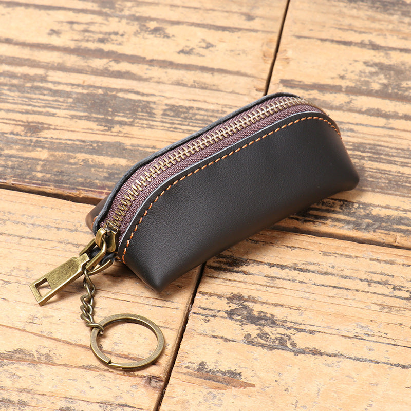 Leather Key Case, Coin Pocket Bag