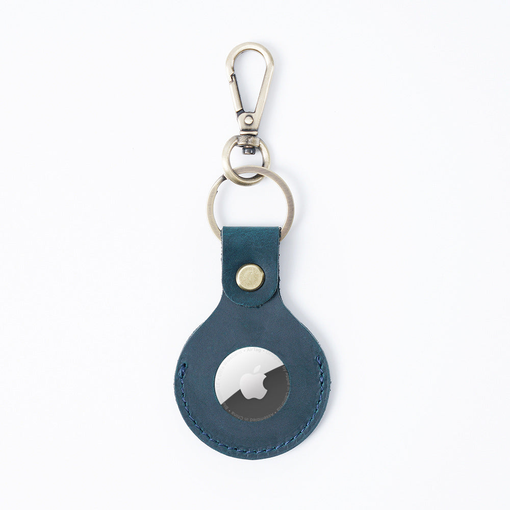 Personalized Air Tag Keychain, Engraved Leather Airtag Holder