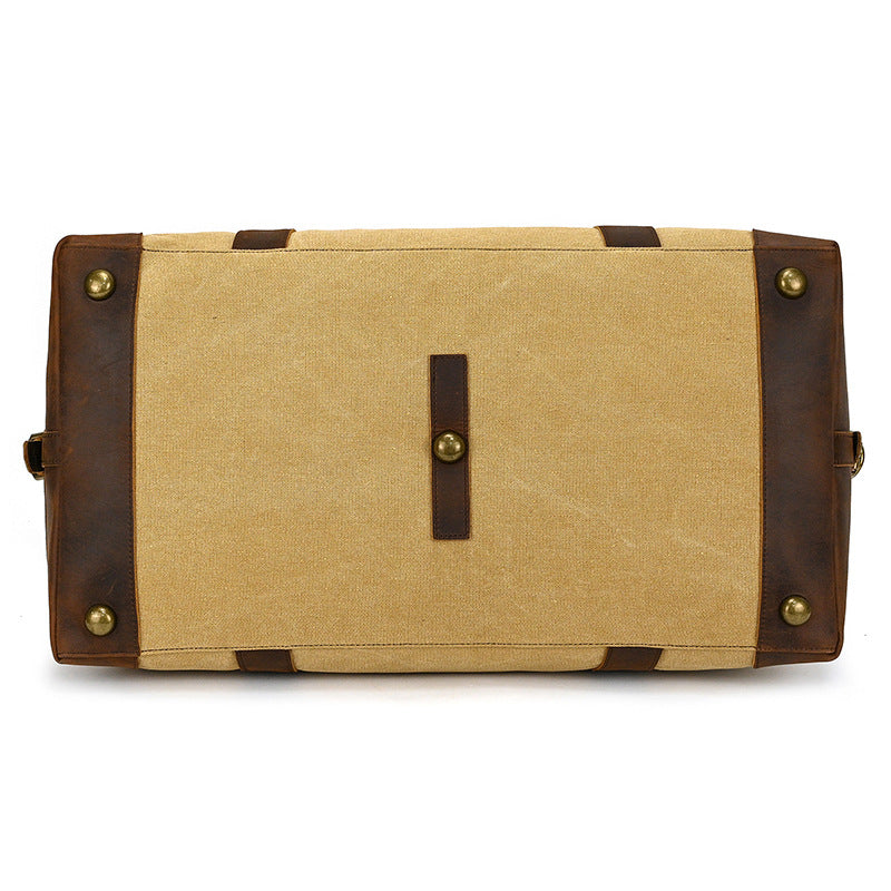 Canvas Weekender Bag Overnight Carryon Duffel Bag