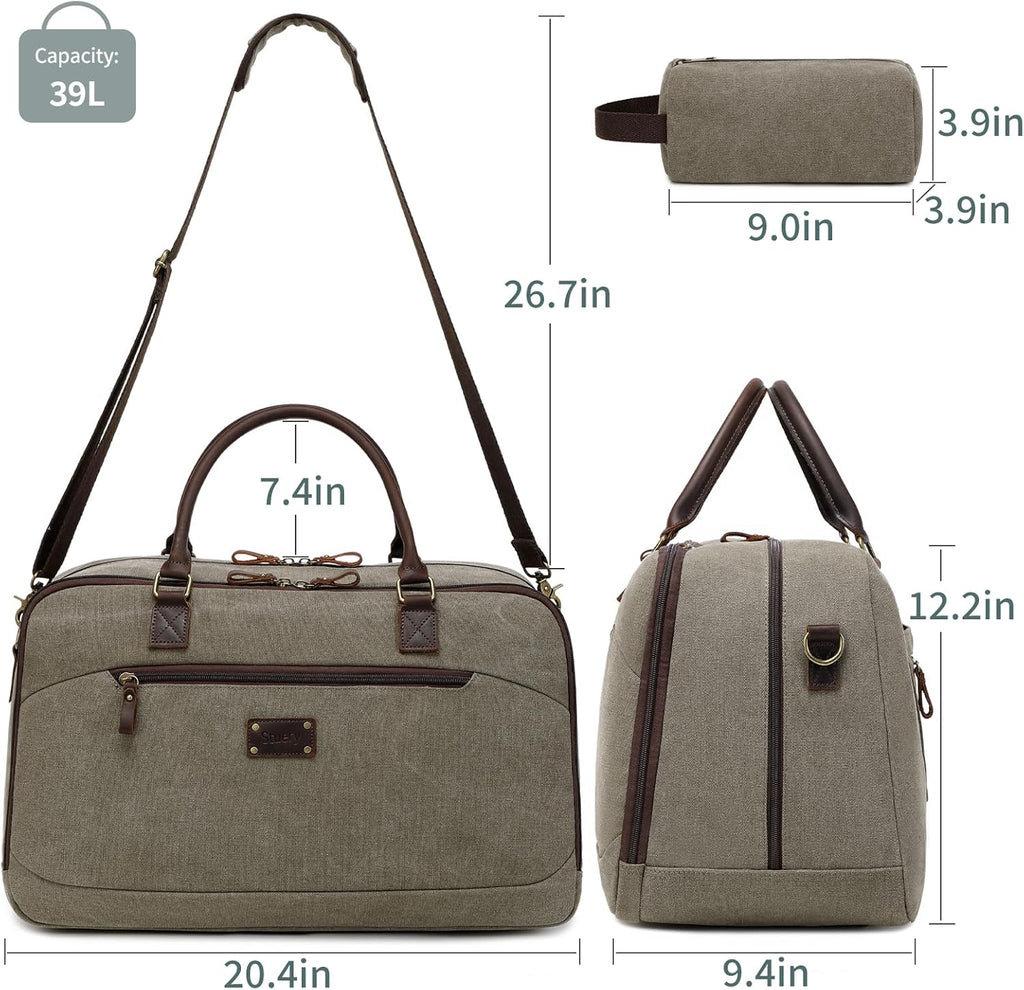 Canvas Travel Duffle Bag Gym Tote Bag Foldable Carry on Bags