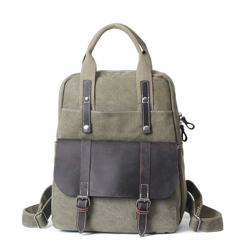 Washed Canvas Travel Backpack, Fashion Backpacks 1022 - Unihandmade