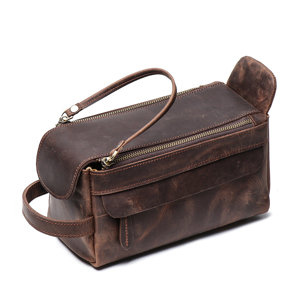 Personalized Leather Toiletry Bags + Toiletry Bags