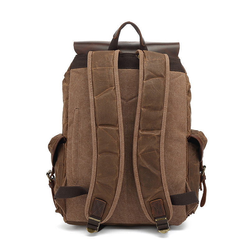 canvas rutsack backpack true leather Handmade Waxed Canvas Leather Backpack Large Travel Backpack School Ru – Unihandmade