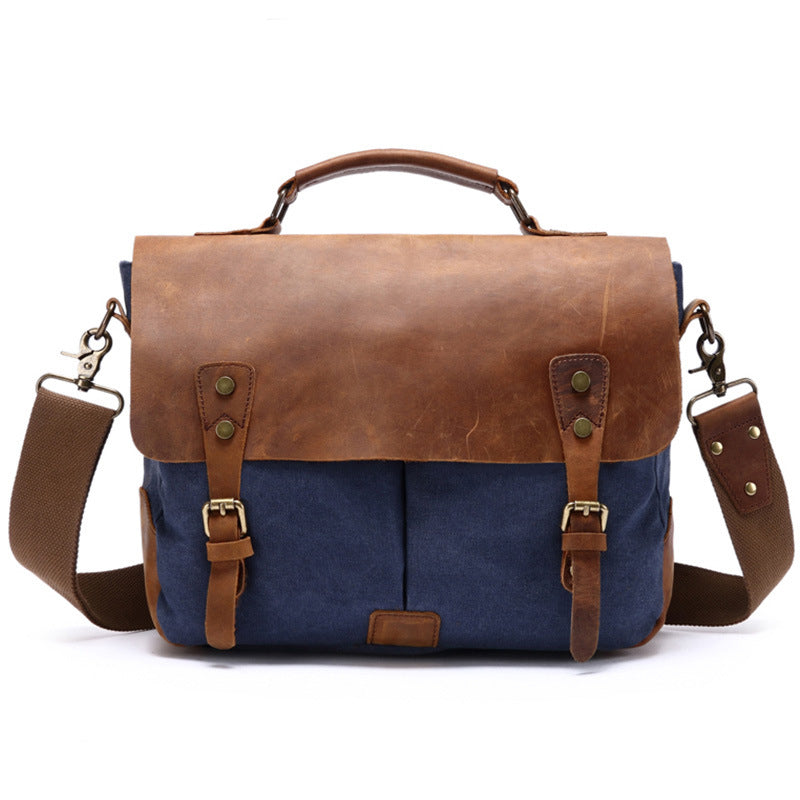 Personalized Waxed Canvas Messenger Bag Men Satchel Briefcase Vintage  Crossbody Bag Canvas Shoulder Bag Laptop Bag Unique Groomsmen Gifts