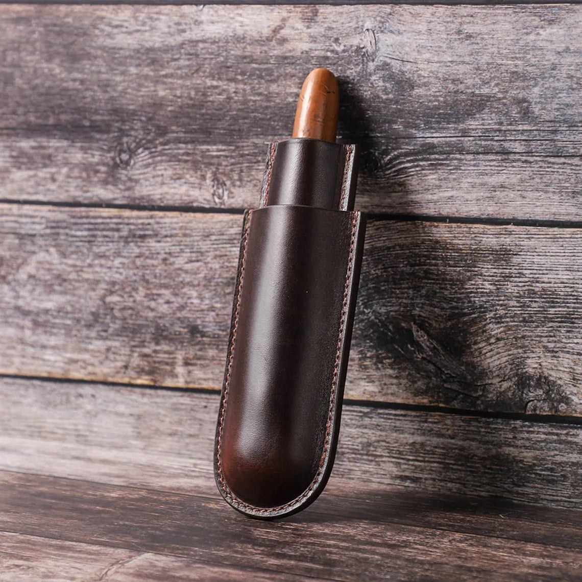 Leather Cigar Case | Whiskey | Havana