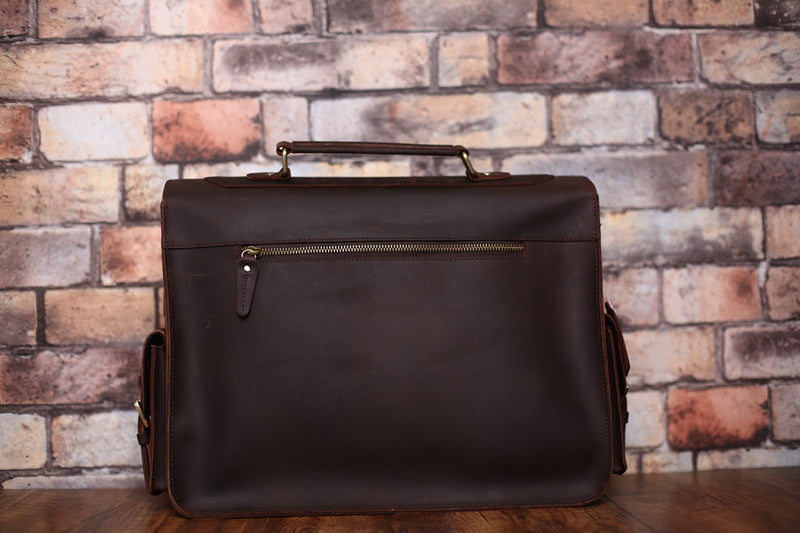 Handmade Distressed Leather Messenger Bag Shoulder Bag  Man Handbag  7145 - Unihandmade