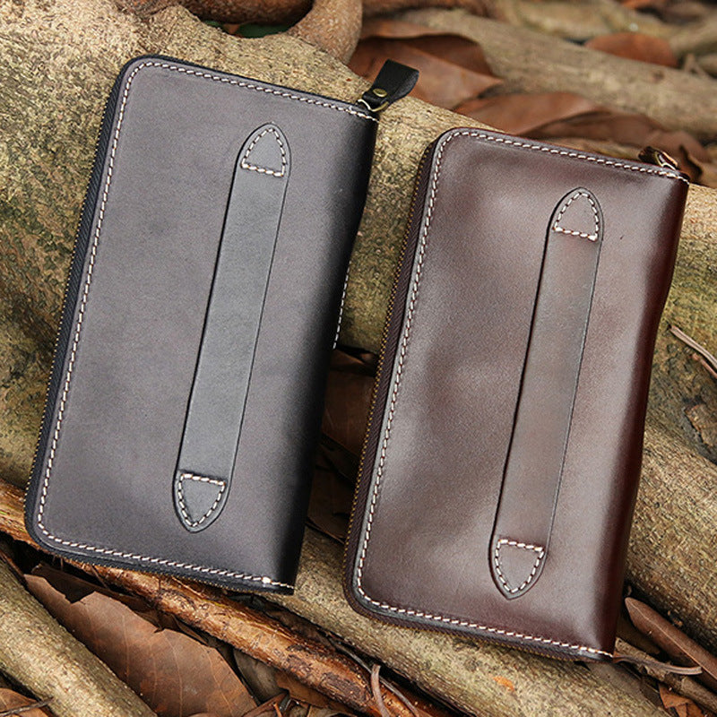 Handmade Leather Wallet Vegetable Tanned Leather Wallet