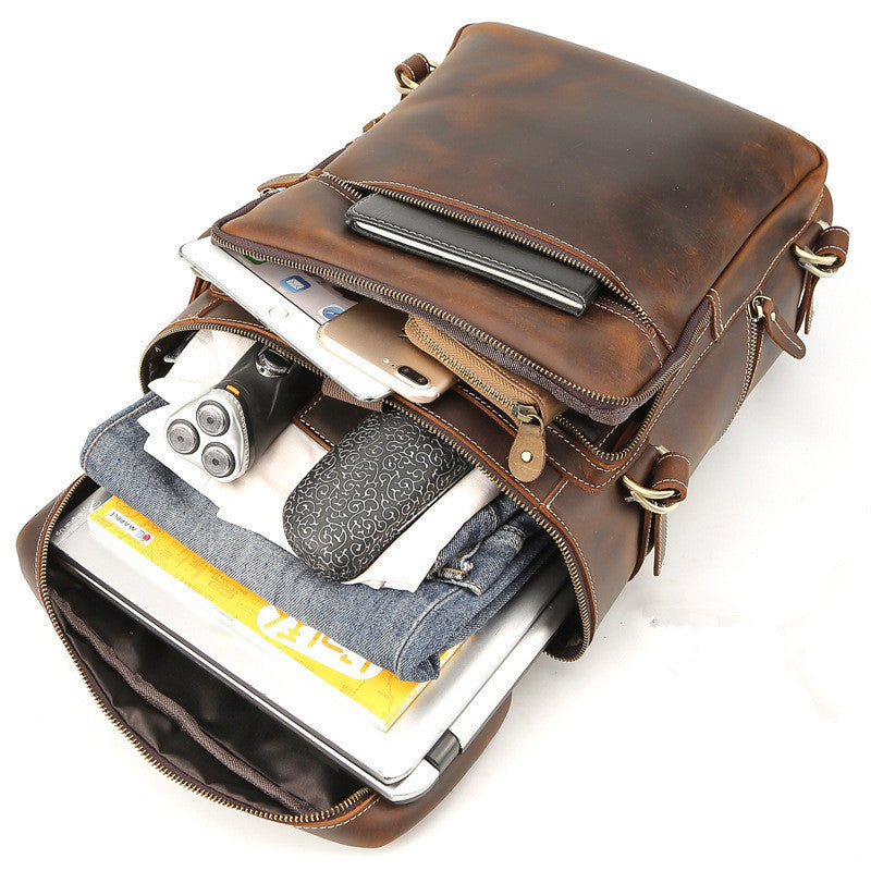 Handmade Leather Backpack Man Backpack Vintage Backpack Laptop Backpack 3035 - Unihandmade