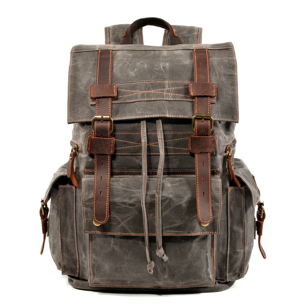 Canvas Travel Backpack School Backpack Hiking Rucksack Laptop Backpack