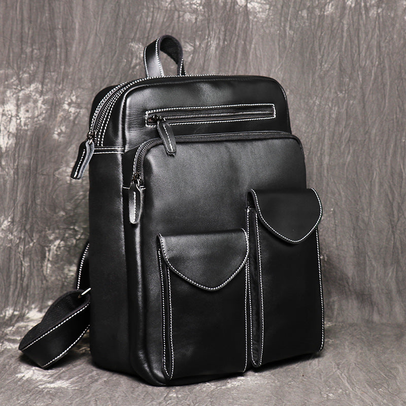 Backpack Men Full Grain Handmade Leather Backpack Cool Backpacks
