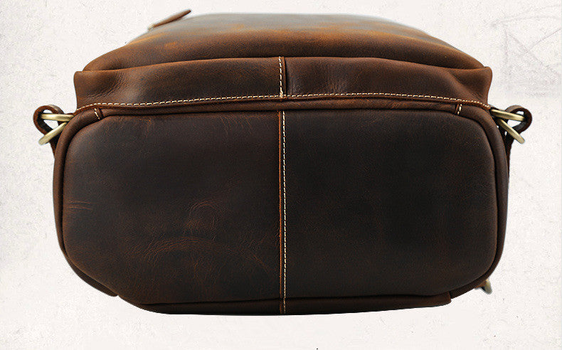 Handmade Leather Backpack Man Backpack Vintage Backpack Laptop Backpack 3035 - Unihandmade