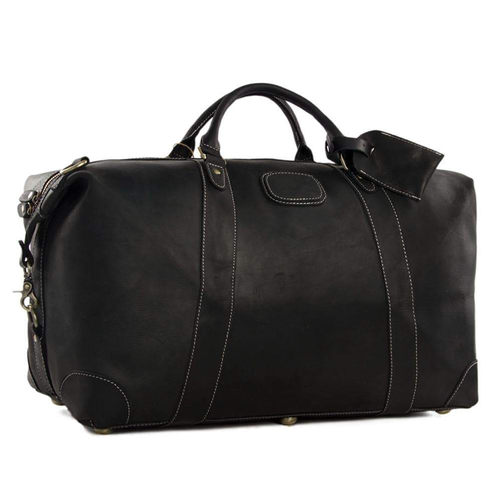 Handmade Vintage Brown Leather Travel Bag Mens Duffel Bag