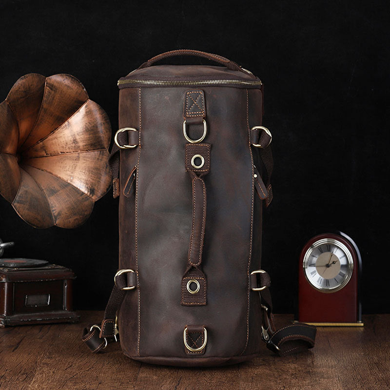 Handmade Vintage Leather Messenger Bag Men Crossbody Bag – Unihandmade