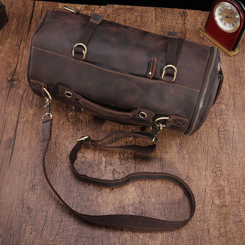 Handmade Vintage Leather Messenger Bag Men Crossbody Bag – Unihandmade