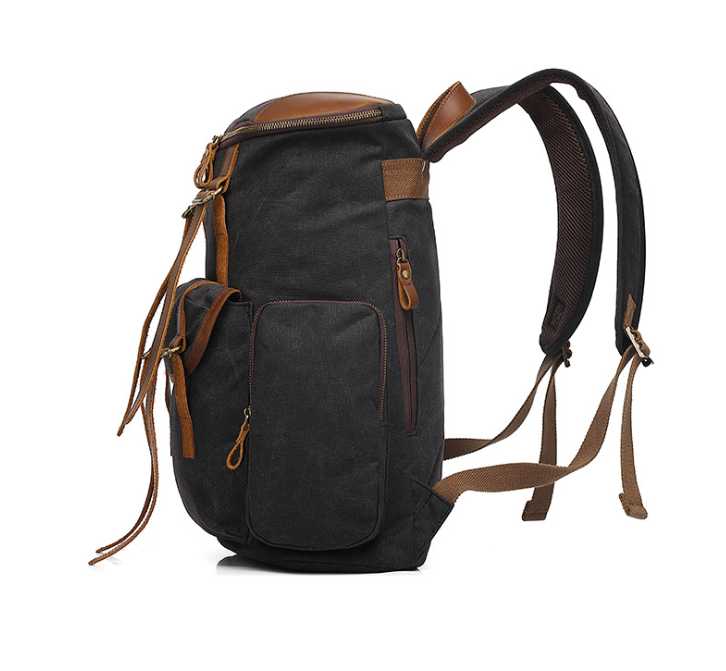 Handmade Canvas Backpack Waterproof Rucksacks Travel Backpack for Men