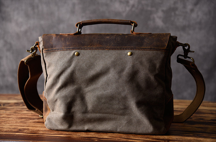 Men's Vintage Messenger Bag & Laptop Briefcase - AMSHRTG – Amsterdam  Heritage