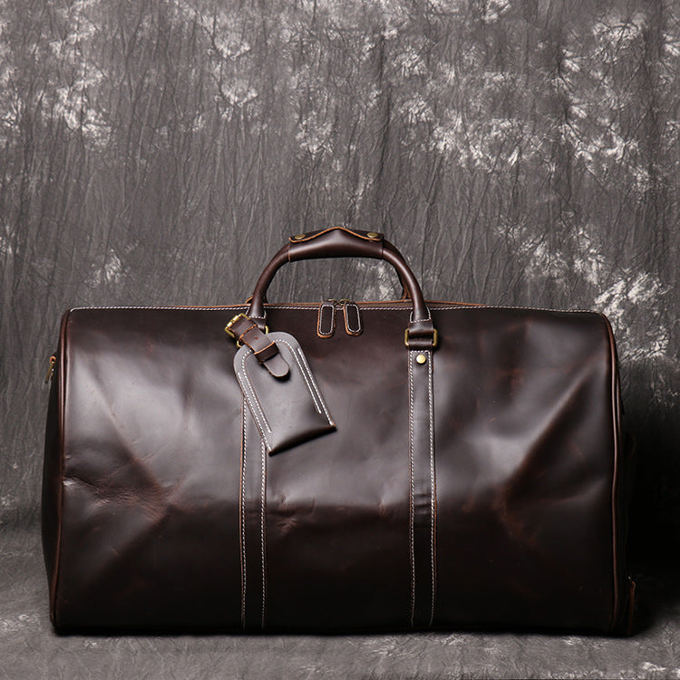 Personalized Leather Travel Bag