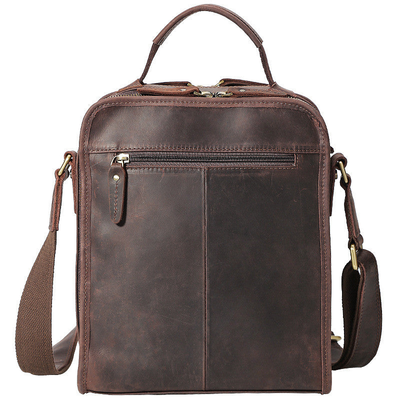 Handmade Leather Messenger Bag Crossbody Bag Men Shoulder Bag 1125 - Unihandmade