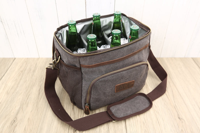 Groomsmen Gift Beer Cooler Bag Personalized Cooler Camping Bag