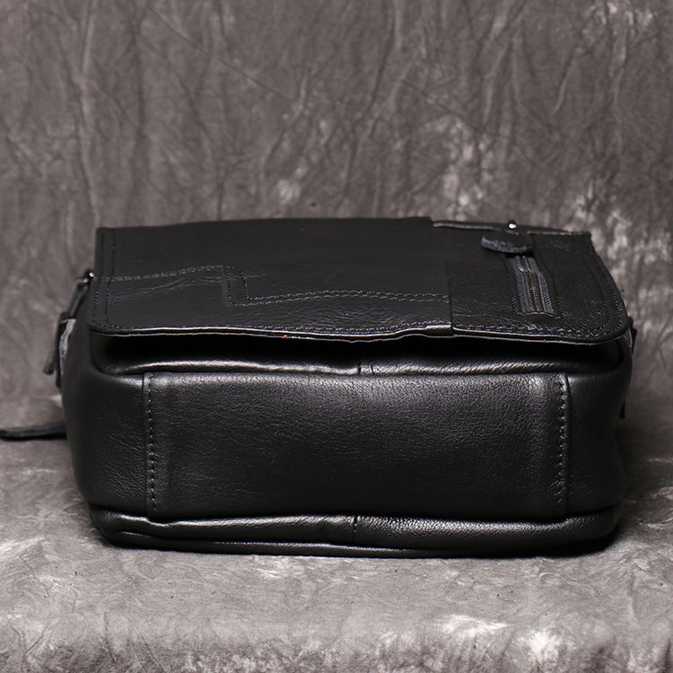Crazy Horse Leather Messenger Bag Waterproof Messenger Bag Handmade Crossbody Bag