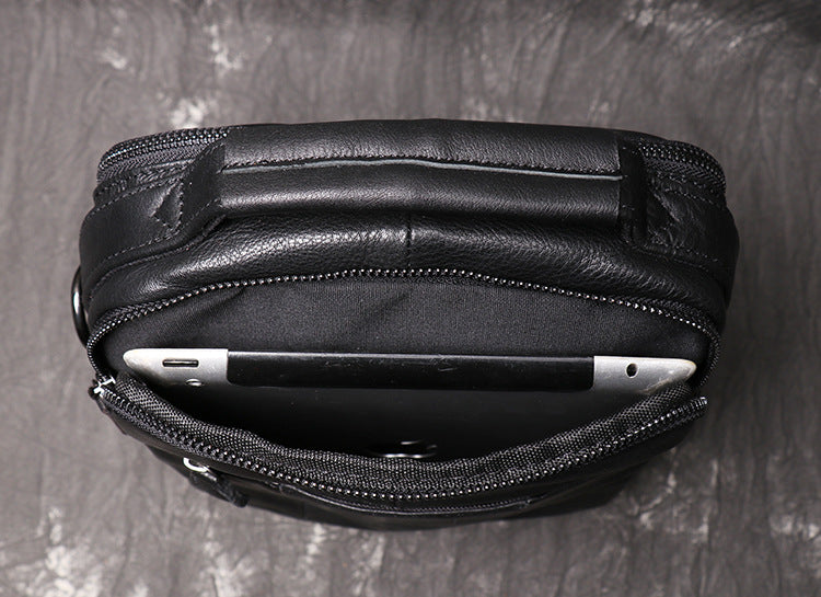 Full Grain Leather Messenger Bag Handcrafted Messenger Bag Men's Shoulder Crossbody Bag
