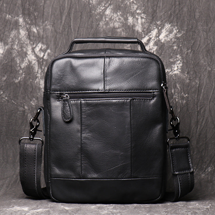 Full Grain Leather Messenger Bag Handcrafted Messenger Bag Men's Shoulder Crossbody Bag