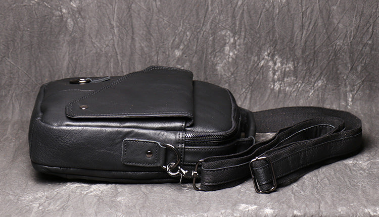 Full Grain Leather Messenger Bag Handcrafted Messenger Bag Men's Shoulder Crossbody Bag