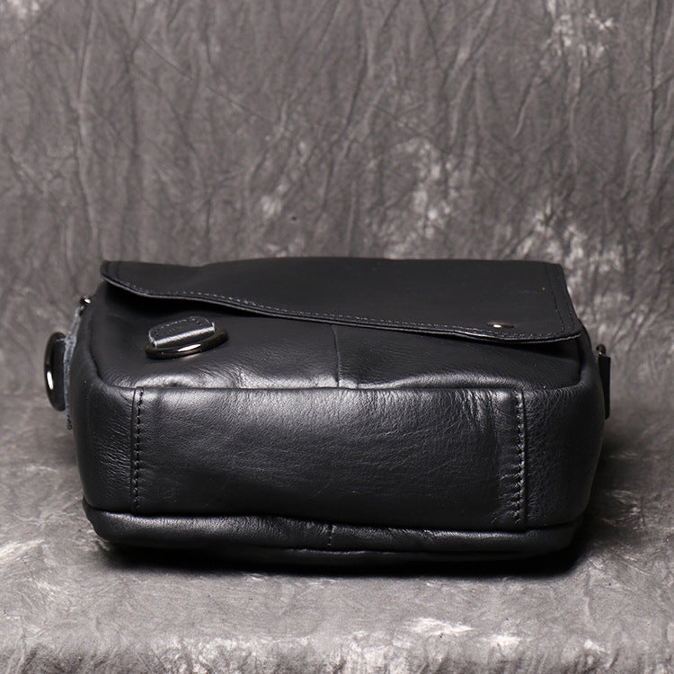 Full Grain Leather Messenger Bag Handcrafted Messenger Bag Men's Shoulder Crossbody Bag