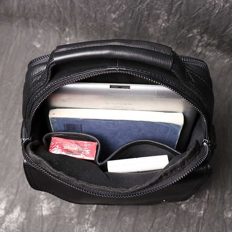 Full Grain Leather Messenger Bag Handcrafted Messenger Bag Men's Shoulder Crossbody Bag