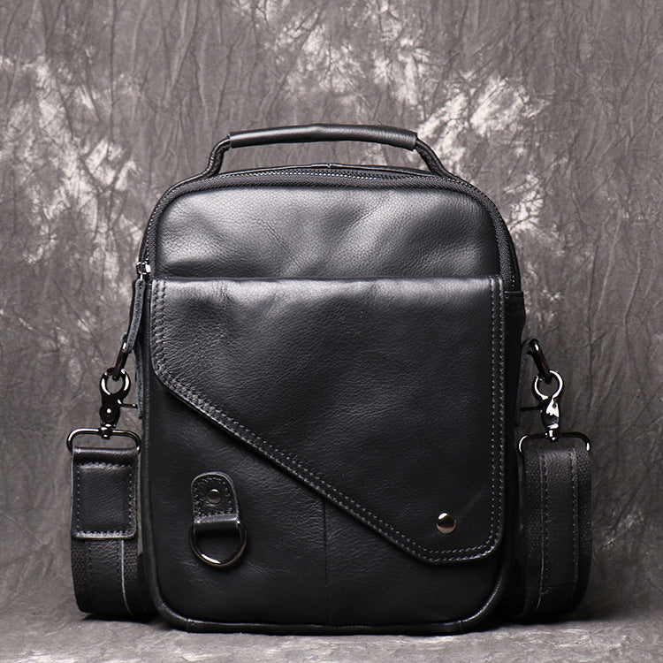 Full Grain Leather Messenger Bag Handcrafted Messenger Bag Men's Shoulder Crossbody Bag