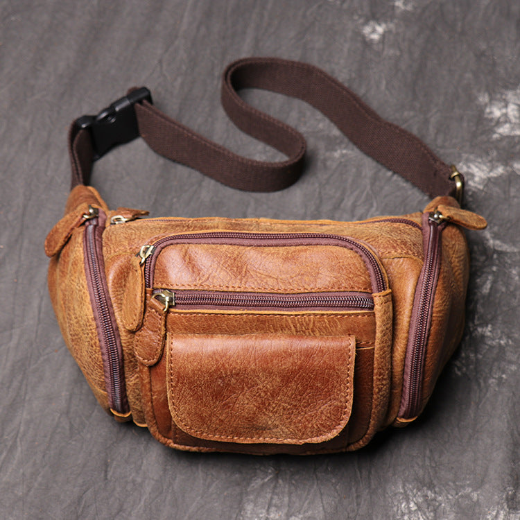 Unisex Canvas Crossbody Fanny Pack Casual Waist Bag