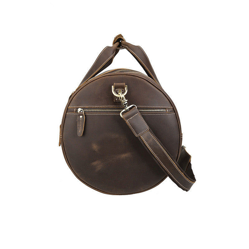 Full Grain Leather Travel Bag Gym Bag Carry On Luggage Bag Duffel Bag - Unihandmade