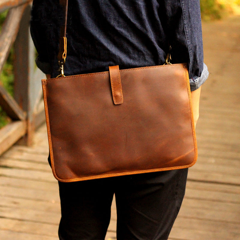 Steel Horse Leather The Hemming Leather Laptop Bag