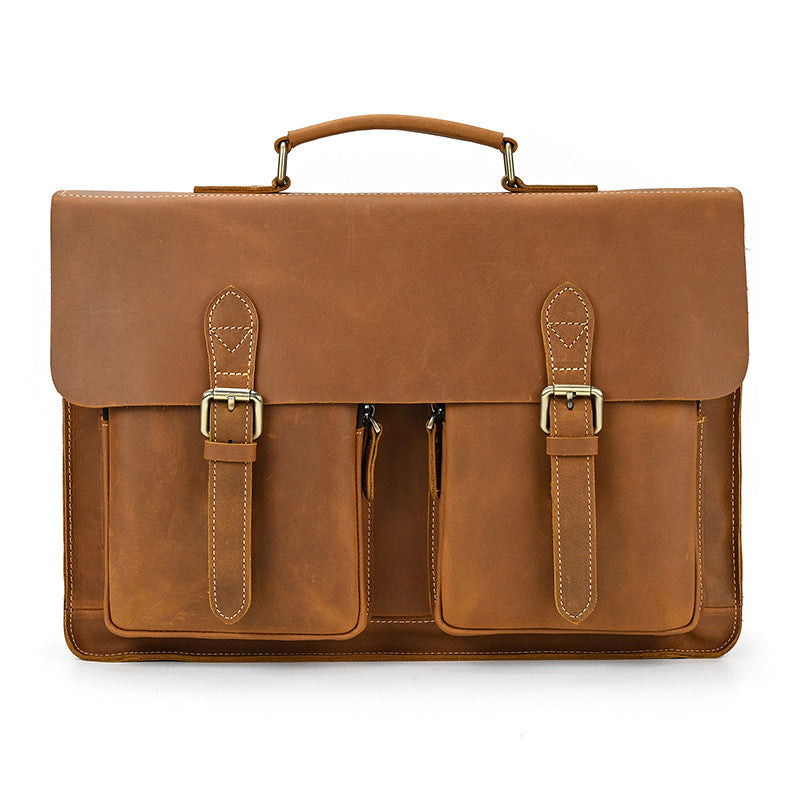 Leather Messenger Bag Laptop Bag Mens Leather Briefcase -  Canada  Mens  leather bag, Leather messenger bag laptop, Leather briefcase men