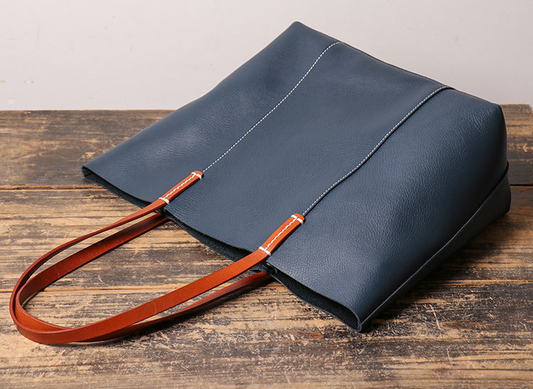 Full Grain Leather Tote Bag Women Leather Shoulder Bag Women Handbags
