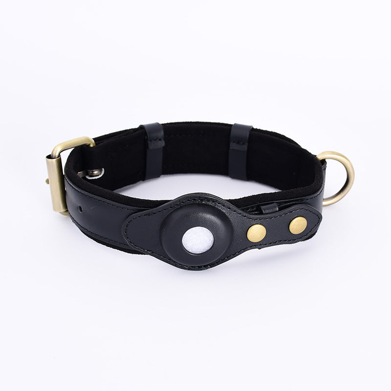 Lucky Paws - Leather AirTag Collar