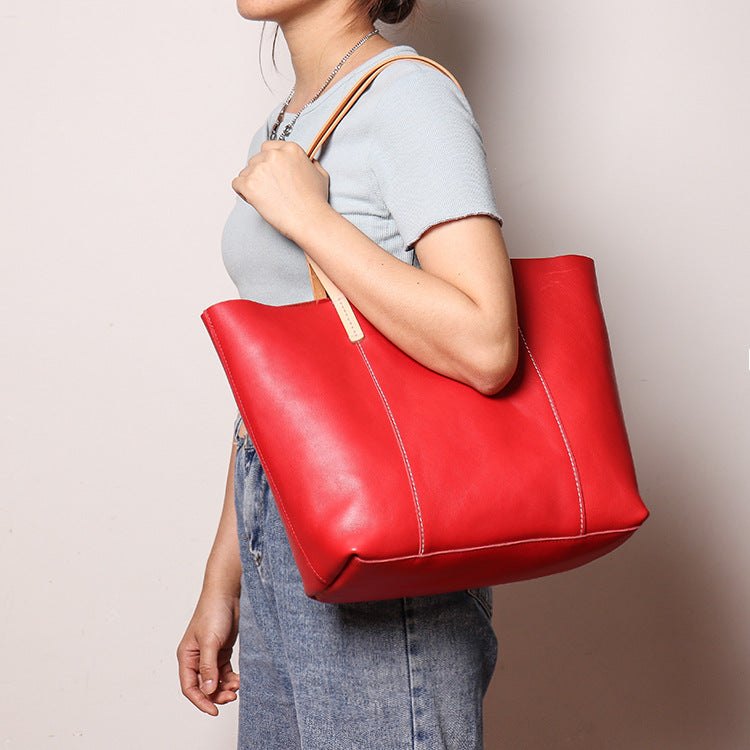 Faux leather shoulder bag - Women