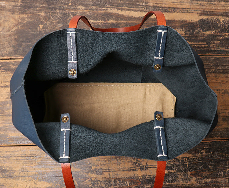 Full Grain Leather Tote Bag Women Leather Shoulder Bag Women Handbags