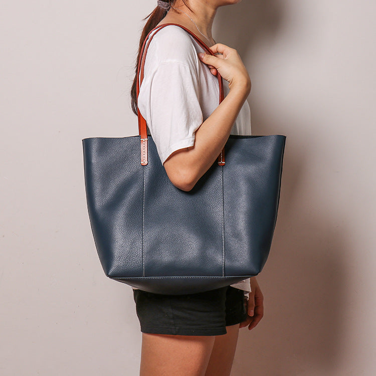 Full Grain Leather Tote Bag Women Leather Shoulder Bag Women Handbags