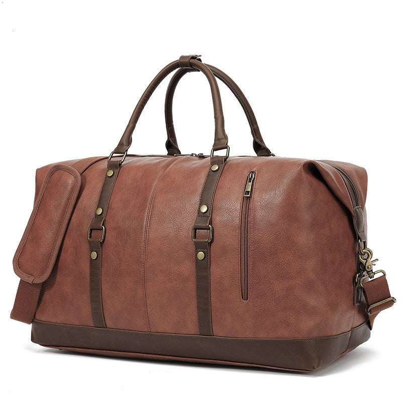 Luggage Weekender Bag Vegan Leather Carryall Tote Bag – Unihandmade