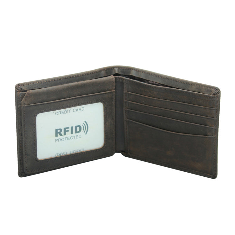 Personalized Mens Wallet Leather Bifold RFID Wallet Personalized Gifts for Men